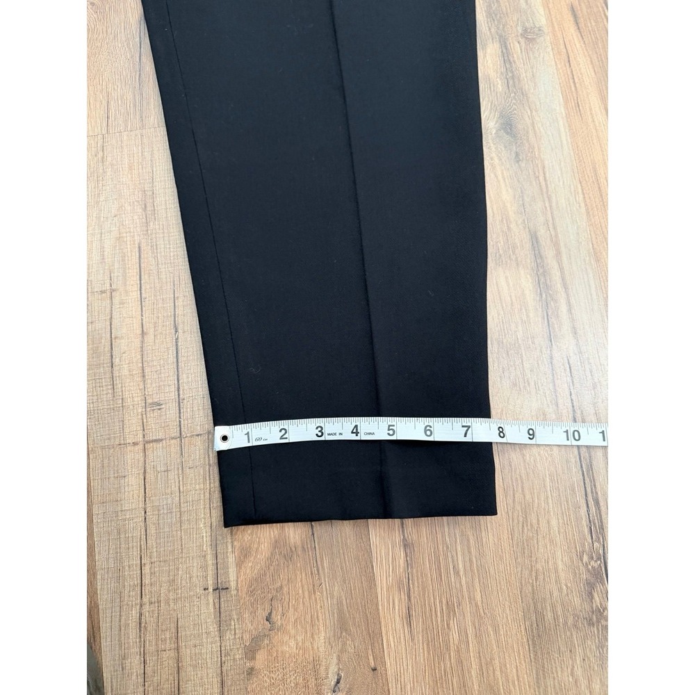ZARA‎ Black Tailored Dress Pants Stretch Straight Leg XL - Picture 11 of 11